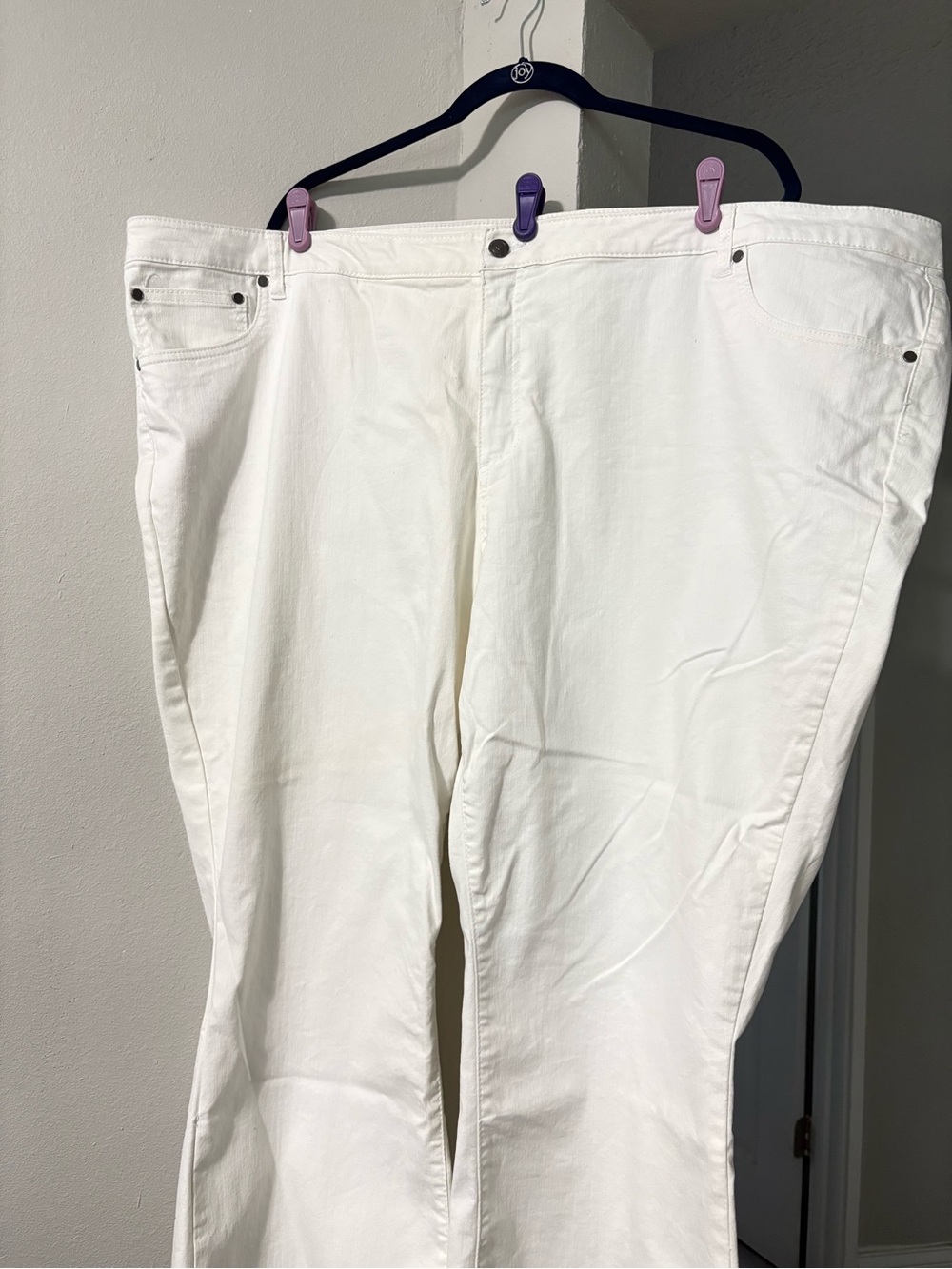 Brand New Denim 24/7 White Wide Leg Plus Size Jeans